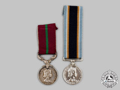 United Kingdom. Two Miniature Long Service And Good Conduct Medals