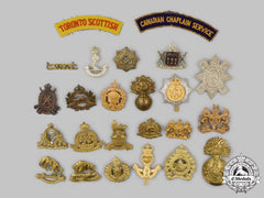 Canada, United Kingdom. Twenty-Four Military Uniform Insignia