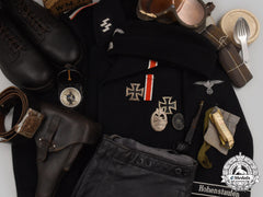 Germany, Ss. The Uniform, Accessories, And Decorations Of An Unterscharführer Of The 9Th Ss Panzer Division Hohenstaufen