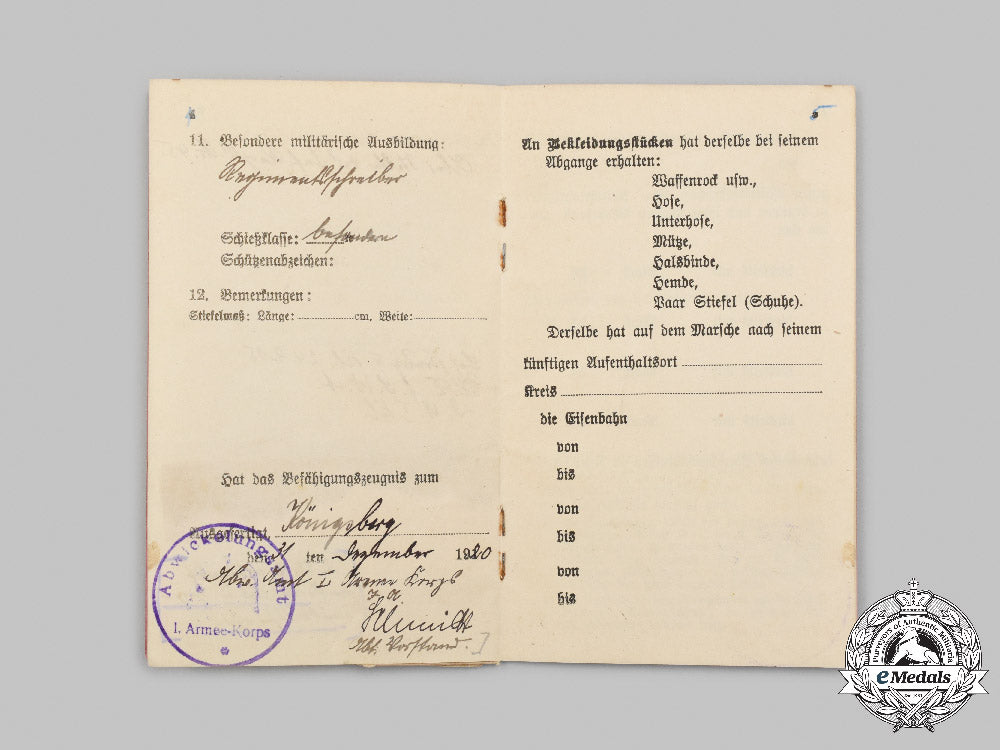 germany,_imperial._a_lot_of_militärpäße_c2021_398emd_483