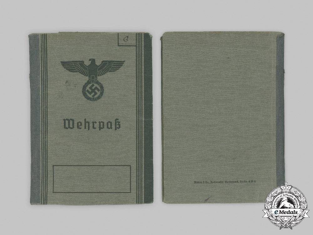 germany,_wehrmacht._a_lot_of_service_books_and_identity_documents_to_a_pair_of_soldiers_with_first_and_second_war_service_c2021_406emd_491