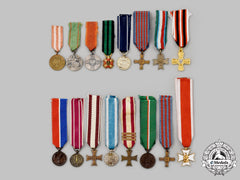 Poland, Republic, People's Republic. A Lot Of Sixteen Miniature Awards & Decorations