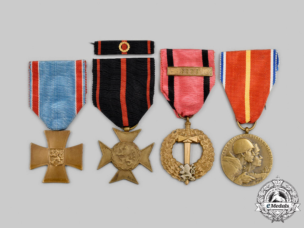 czechoslovakia,_i_republic._a_lot_of_second_world_war_commemorative_medals_c2021_444_mnc7148