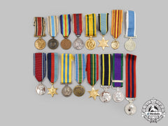 United Kingdom, United Nations. A Lot Of Sixteen Miniature Awards