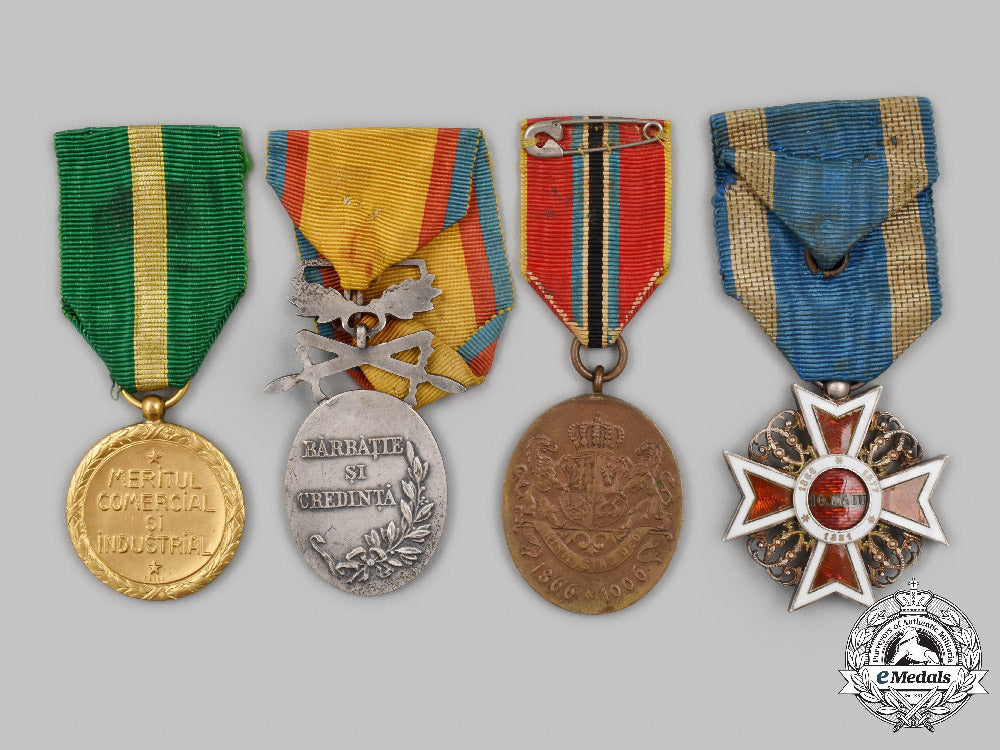 romania,_kingdom._four_awards&_decorations_c2021_458emd_7792