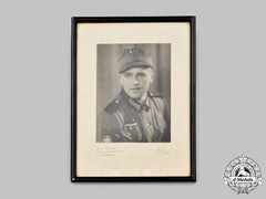 Germany, Heer. A Framed Wartime Portrait Of A Gebirgsjäger Kia At The Second Battle Of Kharkov