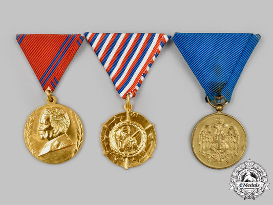 serbia,_kingdom;_yugoslavia,_socialist_federal_republic._a_lot_of_three_awards_c2021_479_mnc0099_1