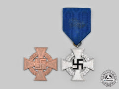 Germany, Third Reich. A Pair Of Civil Service Long Service Decorations