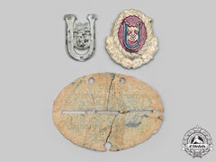 Croatia, Independent State. A Croatian Ordnungspolizei Identification Tag, With Ustasha Insignia