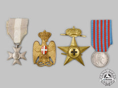 Italy, Kingdom. Two Awards & Two Cap Badges