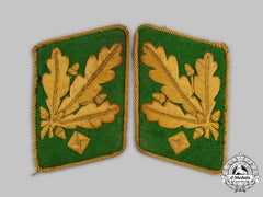 Germany, Ordnungspolizei. A Rare Set Of Generalleutnant Der Polizei Collar Tabs