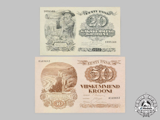 estonia,_i_republic._a_pair_of_mint_and_unused_banknotes_c2021_658_mnc0431