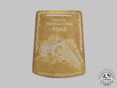 Germany, Luftwaffe. A 1942 Christmas At War Aviation Troops Training Centre Commemorative Plaque