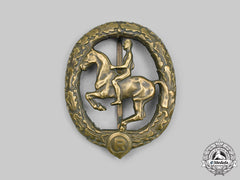Germany, Third Reich. A German Equestrian Badge, Iii Class In Bronze, By L. Christian Lauer