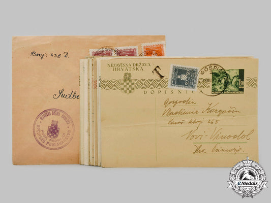 croatia,_independent_state._a_lot_of_eighteen_postcards_and_one_envelope,_c.1941-1944_c2021_750_mnc0620_1
