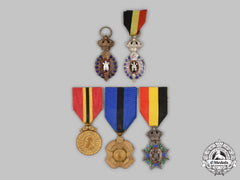 Belgium, Kingdom. A Lot Of  Five Decorations & Awards