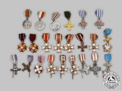 Poland, Republic, People's Republic. A Lot Of Fourteen Miniature Awards