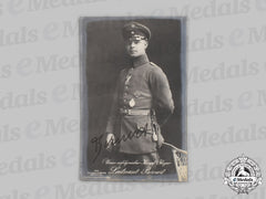 Germany, Imperial. A Wartime Signed Postcard Of Fighter Ace Fritz Otto Bernert