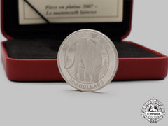 Canada, Commonwealth. A Woolly Mammoth 300 Dollar Platinum Coin, 2007
