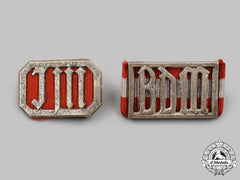 Germany, Bdm. A Pair Of Female Youth Proficiency Clasps