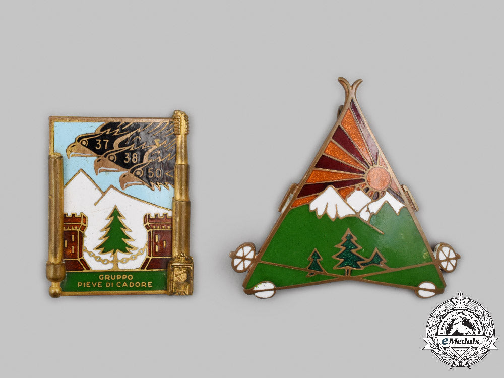 italy,_kingdom;_yugoslavia,_kingdom._two_mountain_unit_badges_c2021_905emd_6413_1