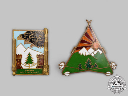 italy,_kingdom;_yugoslavia,_kingdom._two_mountain_unit_badges_c2021_905emd_6413_1