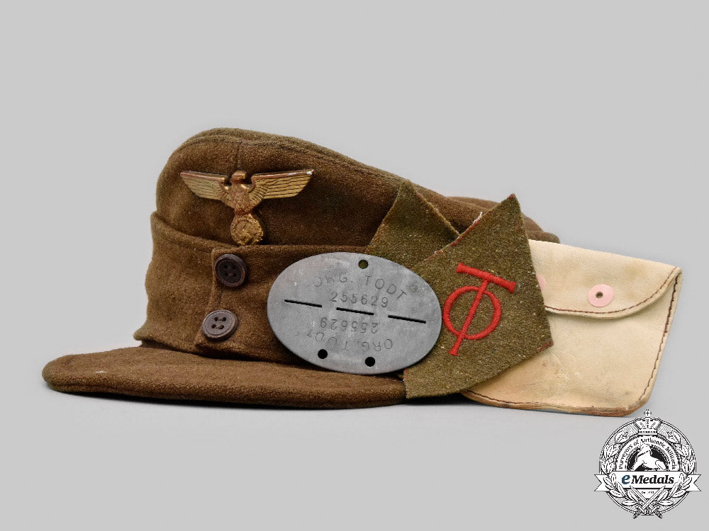 germany,_ot._an_organisation_todt_m43_service_cap,_with_identity_tag_and_insignia_c2021_955_mnc5227