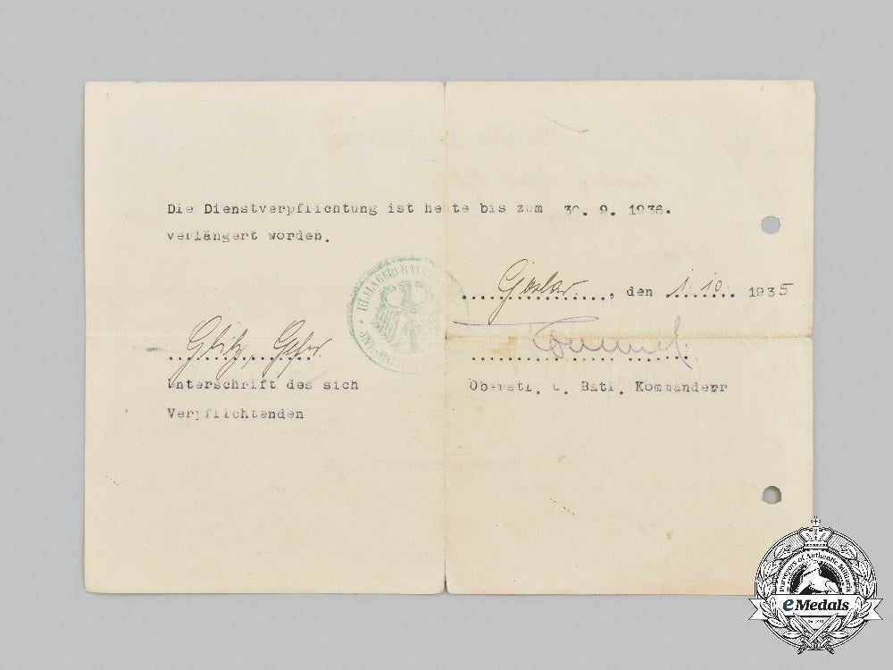 Germany, Wehrmacht. A Signed Rommel Document, With Dutch Edition Of Si ...