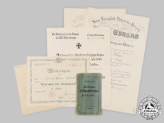 Germany, Imperial. A Collection Of Certificates & Documents To Leutnant Hellmuth Walther