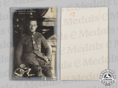 Germany, Imperial. A Rare Wartime Signed Postcard Of Fighter Ace Werner Voß