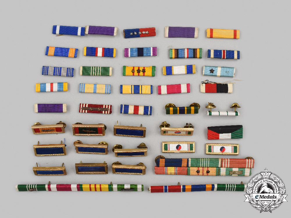 United States. A Lot Of Forty-Two Unit Citations And Ribbon Bars – eMedals