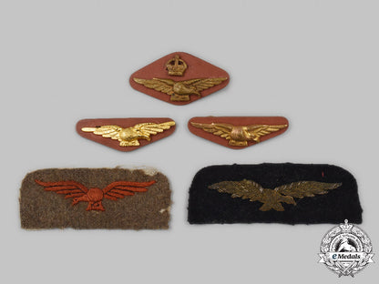 canada,_commonwealth._a_lot_of_second_war_five_royal_canadian_air_force(_rcaf)_insignia_c2021_986emd_9142_1
