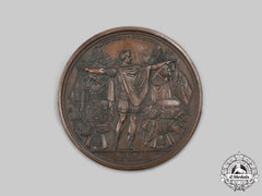 France, Napoleonic Kingdom. A Breaking Of The Treaty Of Pressburg & Battle Of Abensberg, April Medal 1809