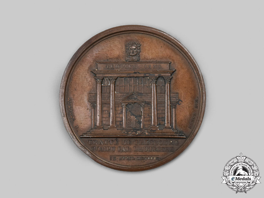 france,_napoleonic_kingdom._a_breaking_of_the_treaty_of_pressburg&_battle_of_abensberg,_april_medal1809_c2021_989_mnc5545_1