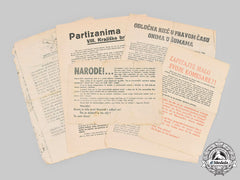 Croatia, Independent State. A Lot Of Anti-Partisan Leaflets