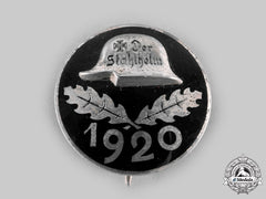 Germany, Der Stahlhelm. A Rare 1920 Membership Badge, Oversized Version, By Stahlhof Magdeburg