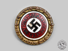 Germany, Nsdap. A Golden Party Badge, Small Version By Joseph Fuess