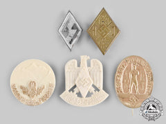 Germany, Hj. A Lot Of Dj And Hj Commemorative Badges