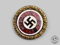 Germany, Nsdap. A Golden Party Badge, Small Version By Joseph Fuess, Belonging To Walter Winkler
