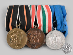 Germany, Wehrmacht. A Memel Medal & Long Service Medal Bar