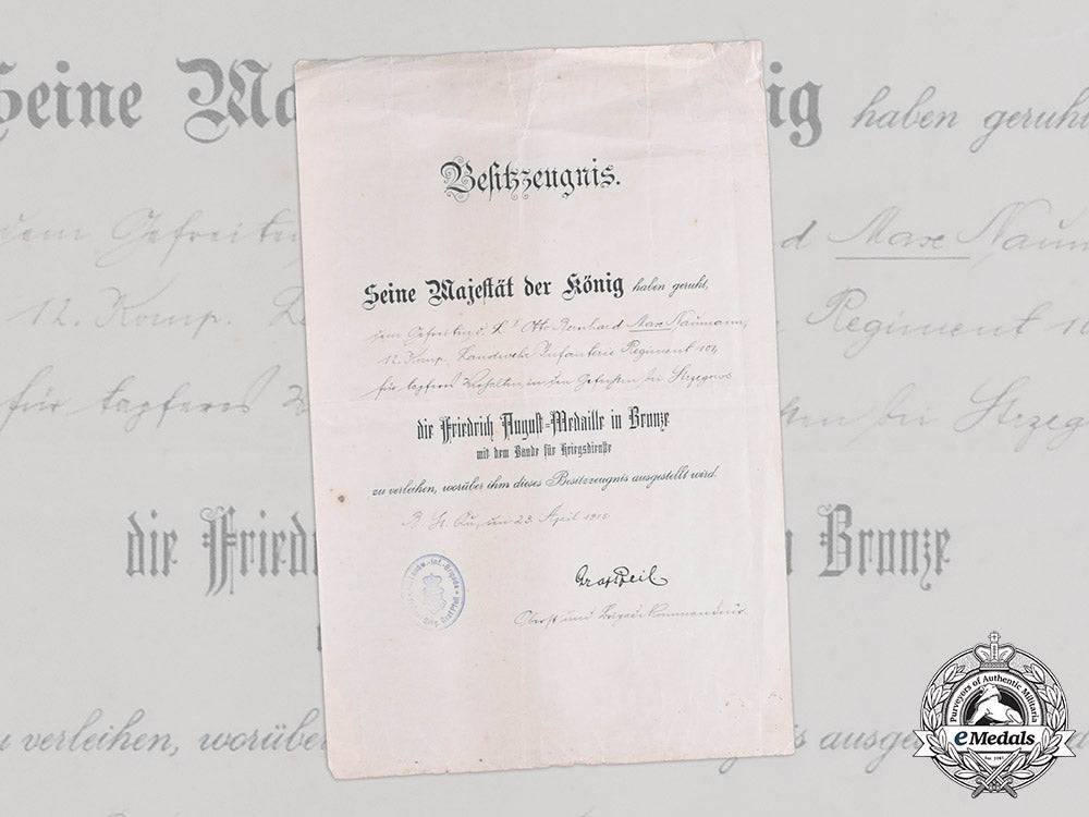 germany,_imperial._a_saxon_friedrich_august_medal_in_bronze_certificate_to_gefreiter_naumann_c20256m182_2245-copy