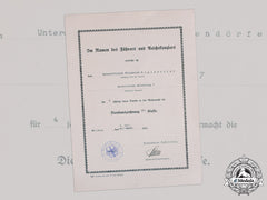 Germany, Heer. A Long Service Award Iv Class Document, Signed By Generalleutnant Franz Halder (Kc)