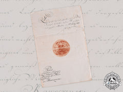 Prussia, Kingdom. A Promotion Certificate To Captain Signed By King Friedrich Wilhelm Iii, 1817