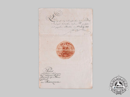 prussia,_kingdom._a_promotion_certificate_to_captain_signed_by_king_friedrich_wilhelm_iii,1817_c20281_emd2918_1