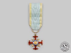 Italy, Kingdom Of Two Sicilies. A Royal Military Order Of St. George Of The Reunion, Knight’s Cross Of Grace In Gold, C. 1870
