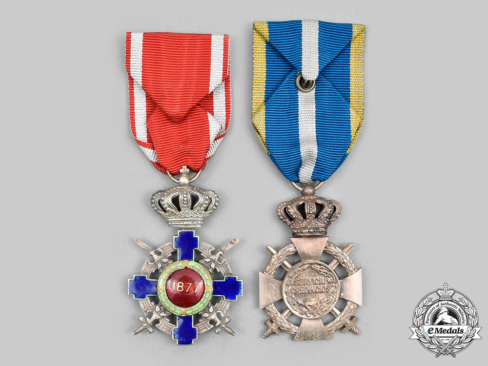 romania,_kingdom._two_romanian_decorations,_c.1940_c20304_mnc0149_1