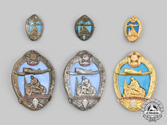 Czechoslovakia, Socialist Republic. Lot Of Six "Svazarm" Dedicated Work Award Badges