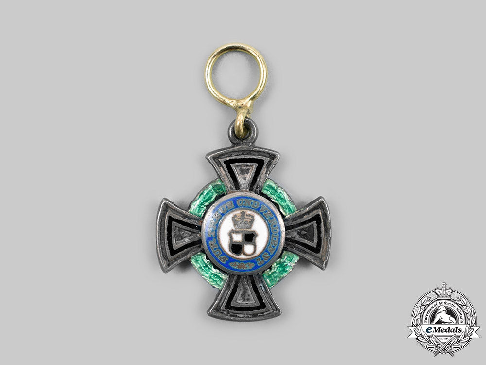 hohenzollern,_state._a_house_order_of_hohenzollern,_miniature_iii_class_honour_cross,_c.1910_c20345_mnc0849