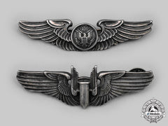 United States. A Set Of Usaaf Air Gunners Badge And Aircrew Badge, C.1945