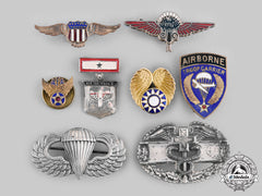 United States, United Kingdom, China. A Lot Of Eight Army And Air Force Badges